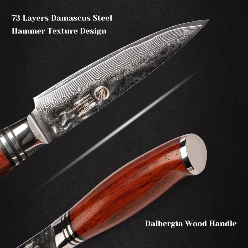 Paring Knives 3.5Inch Professional Grade Handmade Best Quality Japanese Damascus Stainless Steel for Kitchen Fruit Peeling Knife