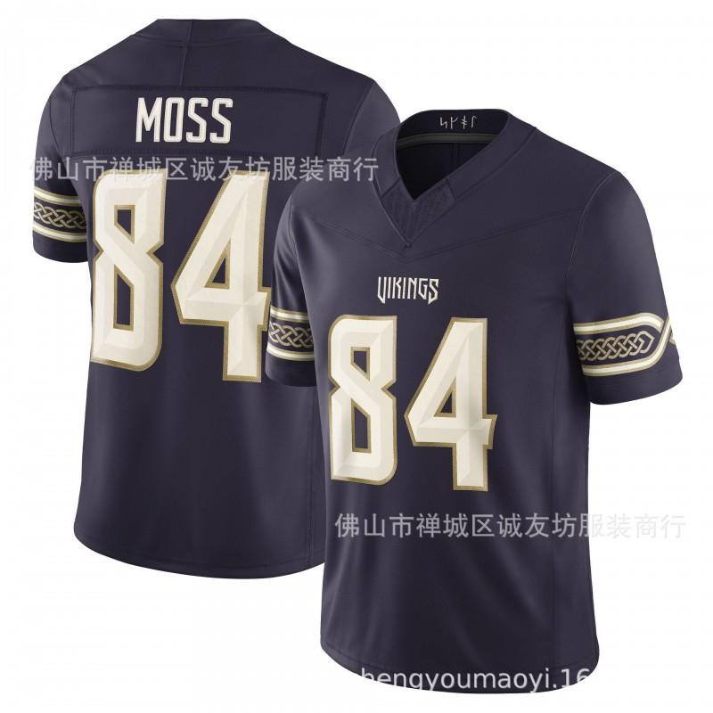 Mens Rugby Jersey Vikings Purple Speed 1 9 15 18 43 84 S-XXXL All