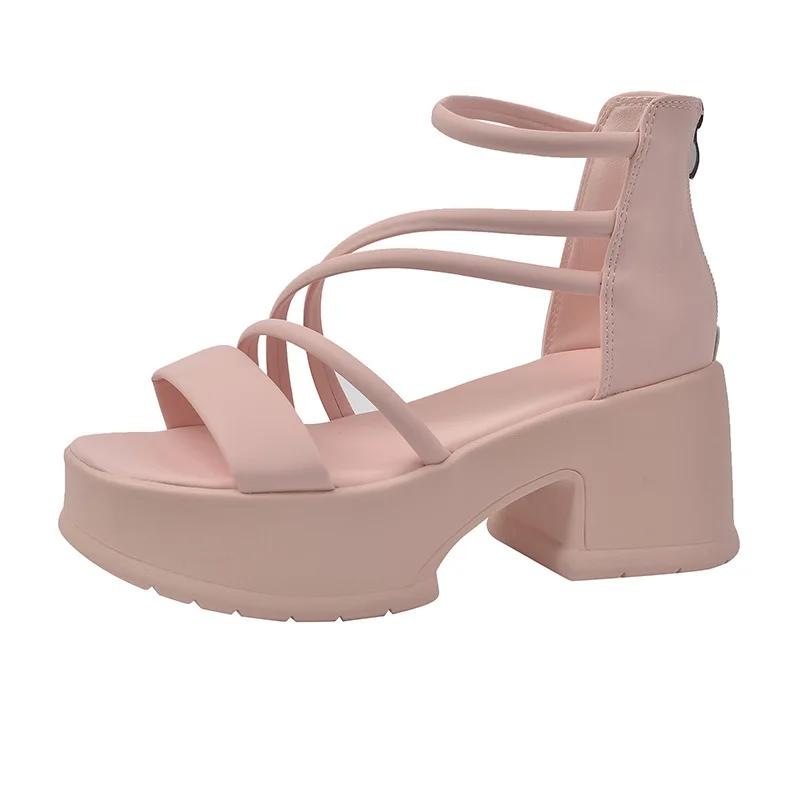 Women's Platform Sandals 2025 New Summer High-end Roman Shoes