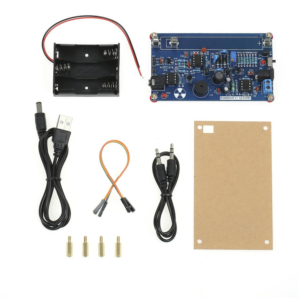 Assembled Radiation Detector System, DIY Miller Tube Tube Nuclear Radiation Detector Geiger Counter Kit Module