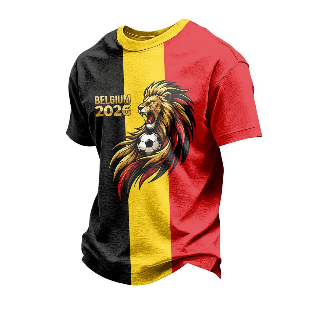 Men's Casual Short Sleeve T Shirt Crew Neck Comfortable Lightweight Soft Fabric Graphic Print Design