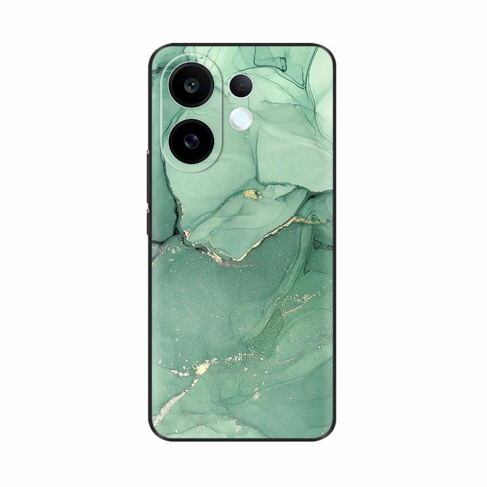 Coque en Silicone Pour Vivo S30 VivoS30 Funda Chat Fleur Rose Panda Mignon Dessin Animé Peint Coque Anti-Choc Pare-chocs Étui de Téléphone Portable