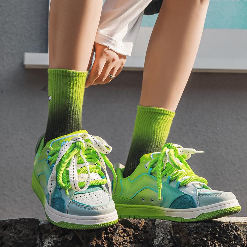 Honey Jelly 2024 Autumn New Shoes Women's Dopamine Camouflage Niche Design Guochao Couple Casual Board Shoes