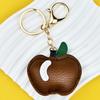 Apples Keychain Pendant Cute Apple-Shaped Leather Keychain Charm Colorful Fruit Bag And Car Pendant Soft Versatile Purse Charm for Women Tote Bags