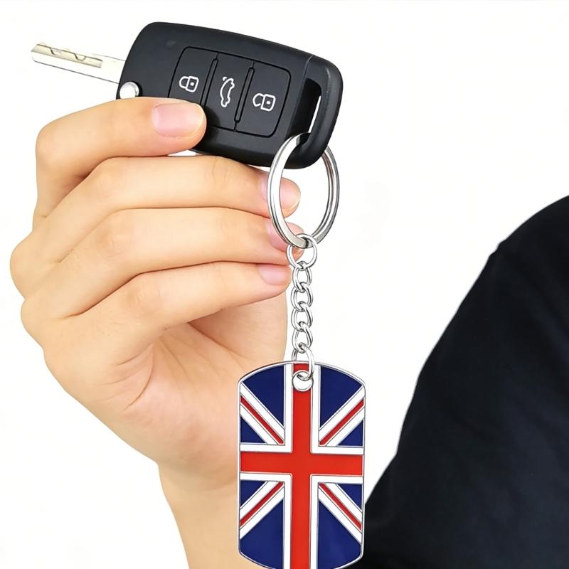 Unique British Flag Key Chain Zinc Alloy Keychain Pendant For Keys Wallets Or Backpacks Fashion Backpack Charm