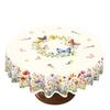Sweet Sweet Floral Tablecloth Embossed Edge Waterproof Desk Decoration Cloth Anti-fouling Rabbit Butterfly Table Mat Dining Room