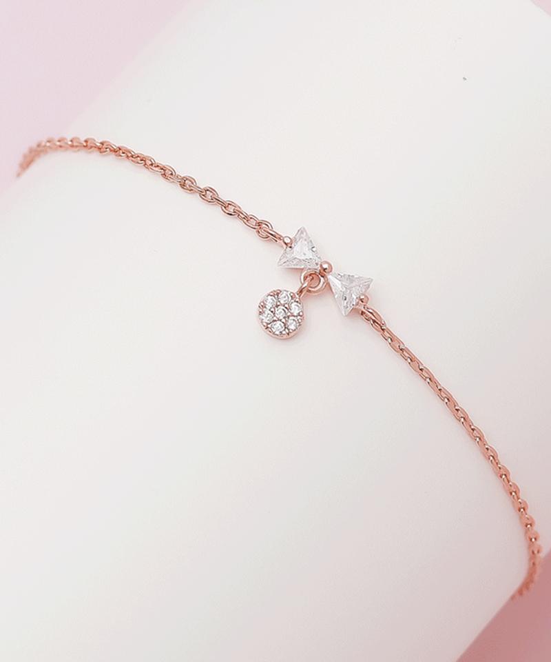 Blancier Ribbon Rose Bl253B1203 Women'S Bracelet