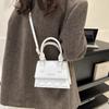 All-match Plaid Leather Square Bags Korean Style Crossbody Bag Simple Single Shoulder Bag  Travel