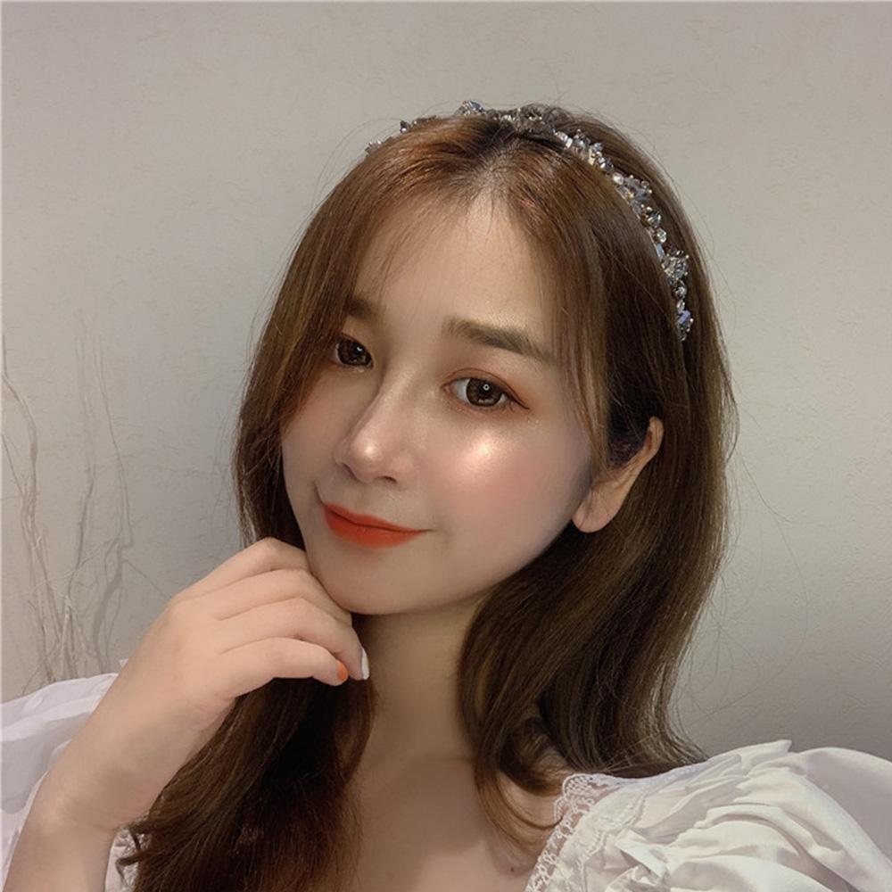 Headwear Bride Women Zinc Zinc Alloy Hair Accessories Crystal Headbands Hair Hoop Rhinestone Hairband