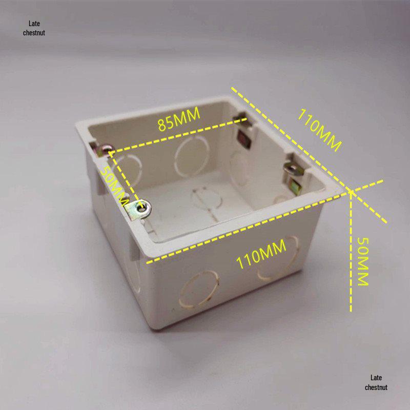 120x120 PVC Junction Box | Large Embedded Electrical Switch Box