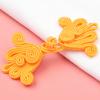 5 Paar bunte perlenbesetzte chinesische Froschverschlussknöpfe Knotenverschluss Nähen Handgefertigt Blume Handwerk DIY Cheongsam Stoffknopf