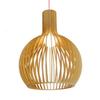 Lampă suspendată modernă din lemn pentru decorarea camerei de zi Lampă suspendată neagră Lampă suspendată din lemn Corpuri de iluminat