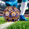 Leicester City Football Aufgedruckter Fußball Größe 5, Anti-Rutsch Erwachsenen Match Fußball Souvenir für Fußballfans
