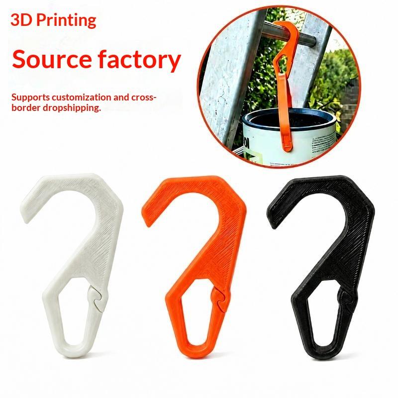 3D Printed Ladder Hook Durable Plastic Paint Bucket Clip Hook Household Hook For Painting Construction Maintenance Work