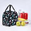 Herb  Insulated Lunch Tote Bag for Women Halloween Witchy Spooky Cat Cooler Thermal Food Lunch Box Outdoor Camping Travel