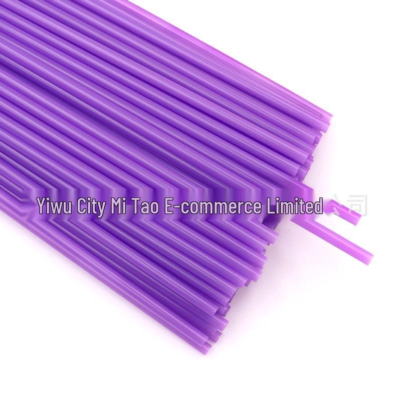 Cannucce di Plastica Monouso Multicolor per Progetti Fai da Te, 6x190mm, Design Piatto e Dritto per Bambini