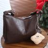 Large Capacity Leather Crossbody Bag New Design Women Tote Handbag Vintage Shoulder Bag  Lady