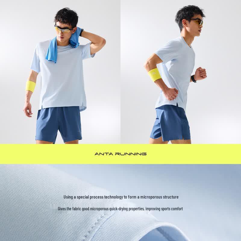 Anta Men's Quick-Dry Running Training T-Shirt