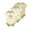 New Three-piece Baby Clothes Fart Clothes Short-sleeved Summer Printed Children's Clothing Baby One-piece Suit