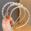 Temperament Vintage Pearl Hair Hoops For Women Ladies Simple Non-Slip Headband Hair Band Hair Accessories