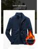 Men's Double-Sided Polar Fleece Jacket: Warm Cardigan for Students, Outdoor Sports & Casual Wear