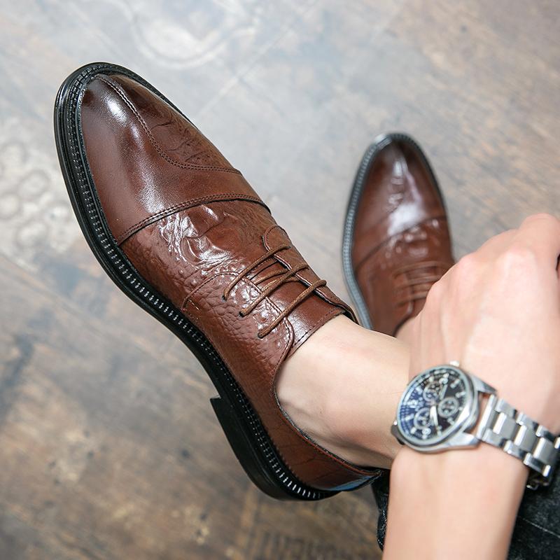 Модные мужские туфли на шнуровке — фото 2