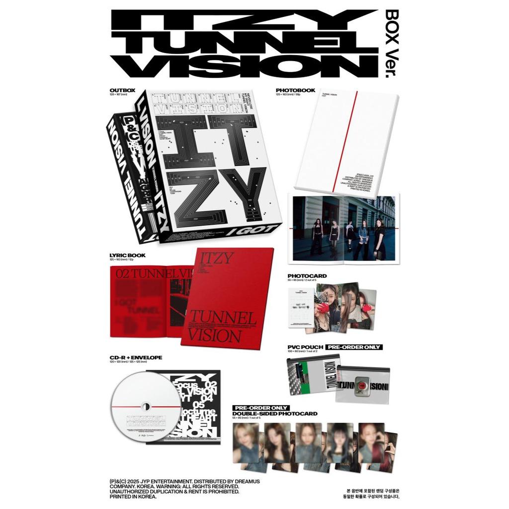 ITZY VISIÓN DE TÚNEL / Álbum (Versión caja)