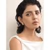 Yhpup Stainless Steel Vintage Fashion Imitation Pearl Fashion Earrings for Women Gold Color Jewelry