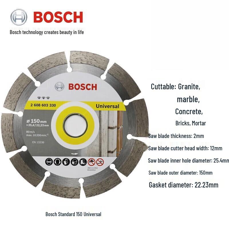 BOSCH Diamond Saw Blade CN plug (adapter included)