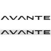 AAWB1 AAPR1 Glossy Black Compatible Compatible for AVANTE Letter Metal Logo Badge 3D Stickers Trunk Emblem Decal Decoration Car Styling Accessories