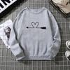 Winter new round neck hoodie printed with fleece 6934