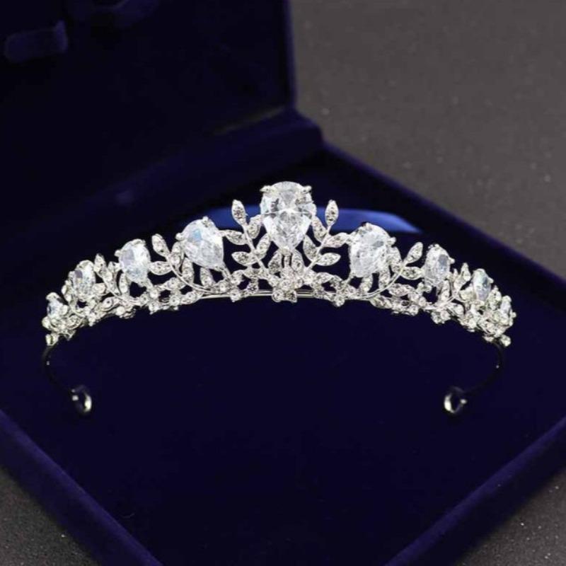 Zircon Bride Crown Queen Dress Crown Wedding Dress Headgear Birthday Party Headband Accessories Wedding Accessories