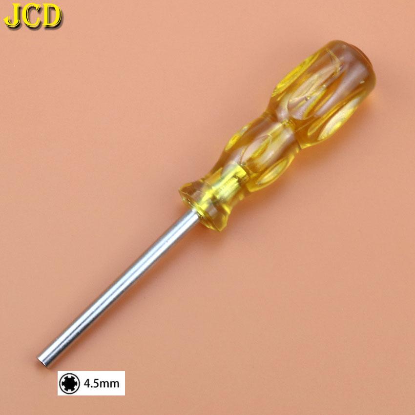 

JCD 1Piece Yellow Handle Security Bit 3.8mm 4.5mm Hexagon Screwdriver 3.8 4.5 Open Tool Gamebit for NGC SFC NES Gameboy