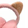Winter Earmuffs Women's Children's Cat Kitten Shiny Warm Plush