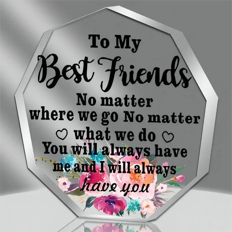 

2D Flat, Acrylic Polygon Colorful Flowers Decorative Plaque, Best Friends Gift, Suitable for Wall Decoration, Porch, Room, Villa, Accents Home, Hallwa 10*10CM