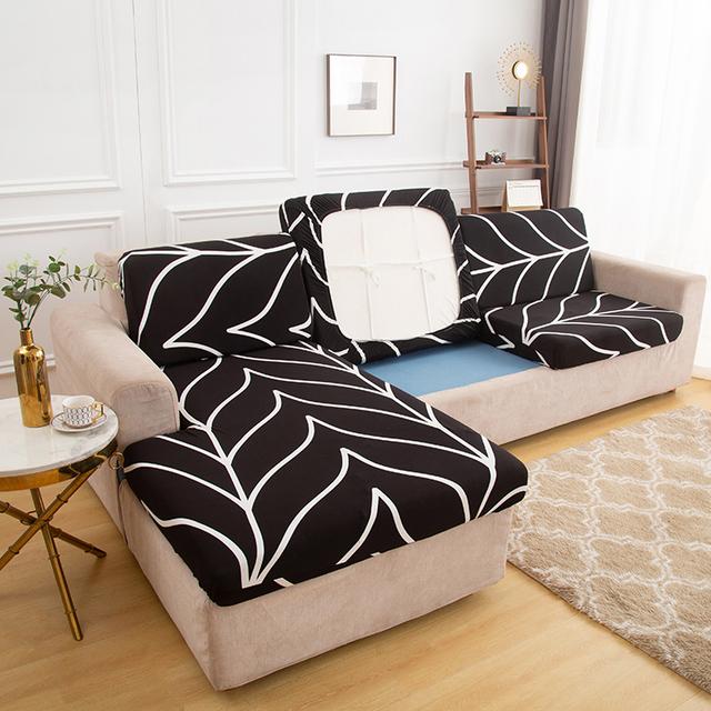 Stretch Printed Sofa Soft Cushion Cover Anti -Dirty Home Decor Washable Design Settee Cover Sets For Pets Kids Living Room Furniture Couch Case