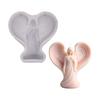 Heart Angel Wing Silicone Candle Mold Heat Resistant Easy Demodling For Crafting Candle Soap And Wedding Decoration