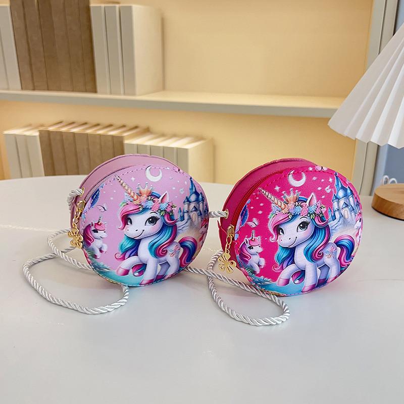 Cute Cartoon Unicorn Crossbody Bag For Kids Lightweight Breathable Durable Design