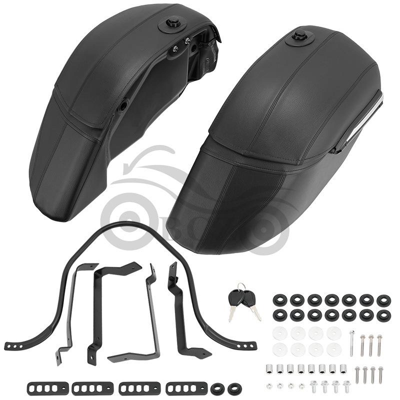 Compatible Universal Motorcycle Side Cases for Yamaha, Harley, Victory, BMW, Kawasaki, Suzuki, Benelli