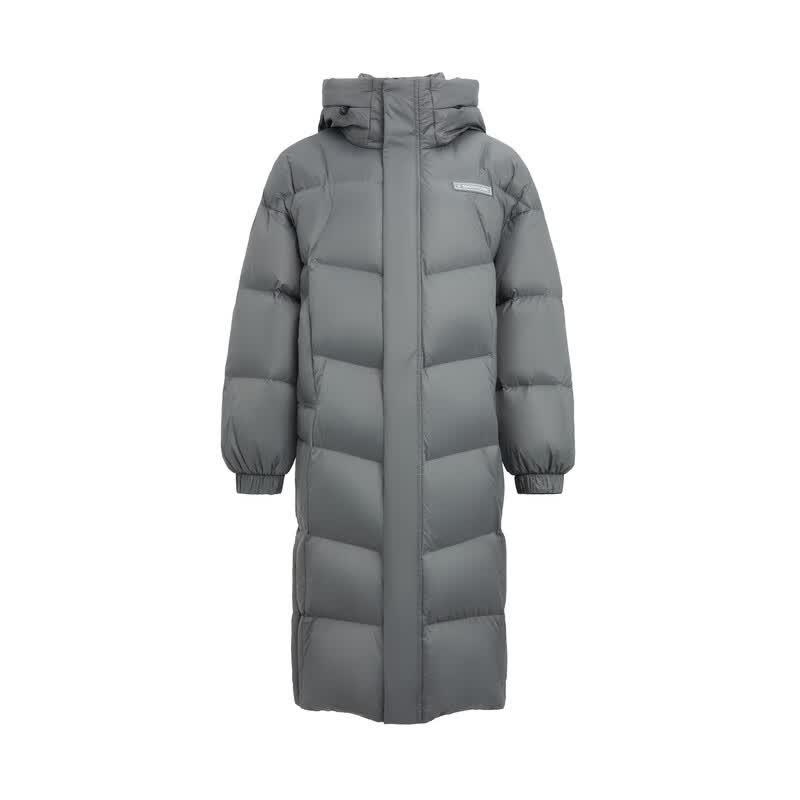 Xuezhongfei Women's Long Hooded Duck Down Jacket