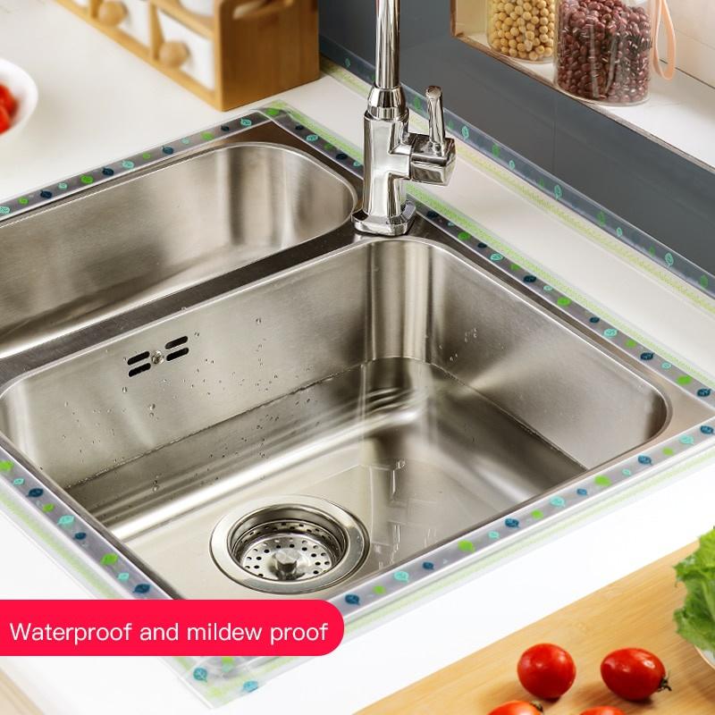 Per accessori da cucina per bagno Doccia Striscia di nastro sigillante per vasca da bagno Striscia di mastice Adesivo da parete impermeabile autoadesivo Nastro per bordo lavandino