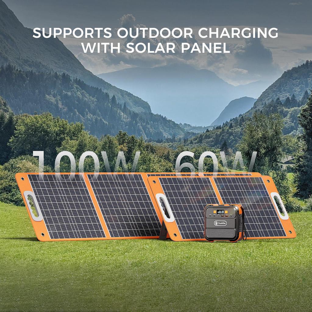 Flashfish A101 120W 97.68Wh 26400mAh Portable Power Station Backup Solar Generator for Outdoor Travel Camping Home