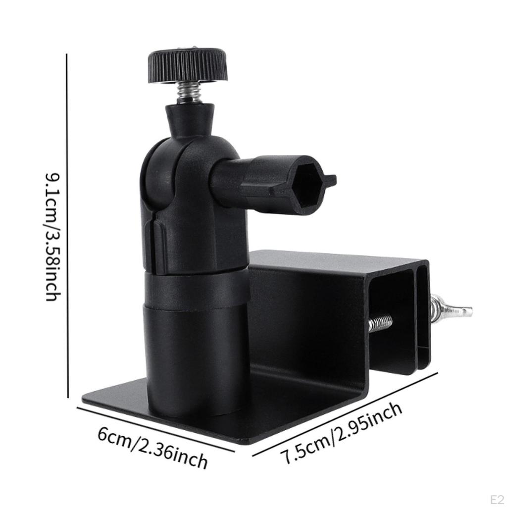 Weatherproof Gutter Mount Accessories Flexible Bracket Aluminum Alloy Outdoor Stand for