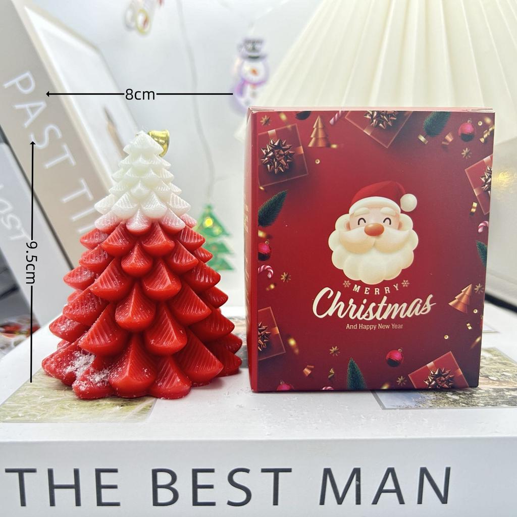 Weihnachten Weihnachtsbaum Aromatherapie Kerze Kreatives Heimdekorationsset Requisiten zum Fotografieren Ornamente Souvenir