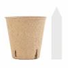 60Pcs 3.1/4Inch Biodegradable Pulp Seedling Pots Starter Trays For Plants Growing