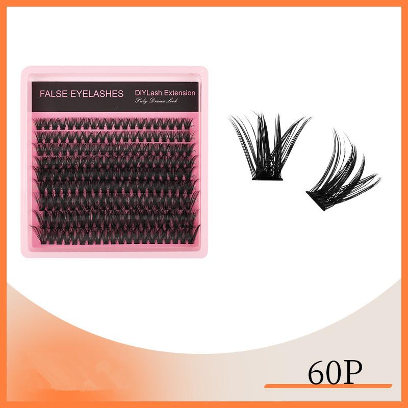 Volume Mink Eyelash Extensions 8 to 16mm Fluffy Lash Clusters Wispy D Curl for Customizable Eye Effect 60P