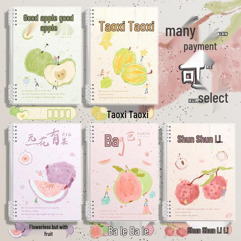 Fun Fruit B5 Thick Detachable Loose-Leaf Student Notebook
