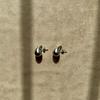 M TEAR DROP EARRING Surgical Teardrop Stud Earrings