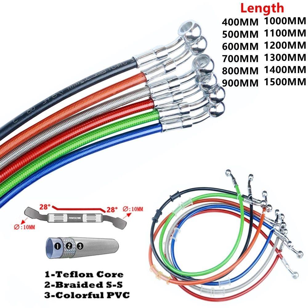 Geflochtene Bremsleitung Hydraulische Bremsleitungen Motorrad-Bremsschlauch Motorrad-Bremsölkabel