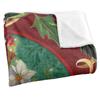 JQ Licensing Spirit of Christmas Silky Poinsettia Supersoft Blanket